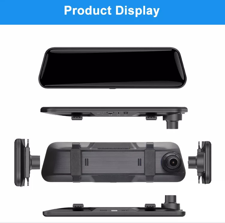 9.66 Inch Touchscreen 4G Car DVR Camera Video Recorder