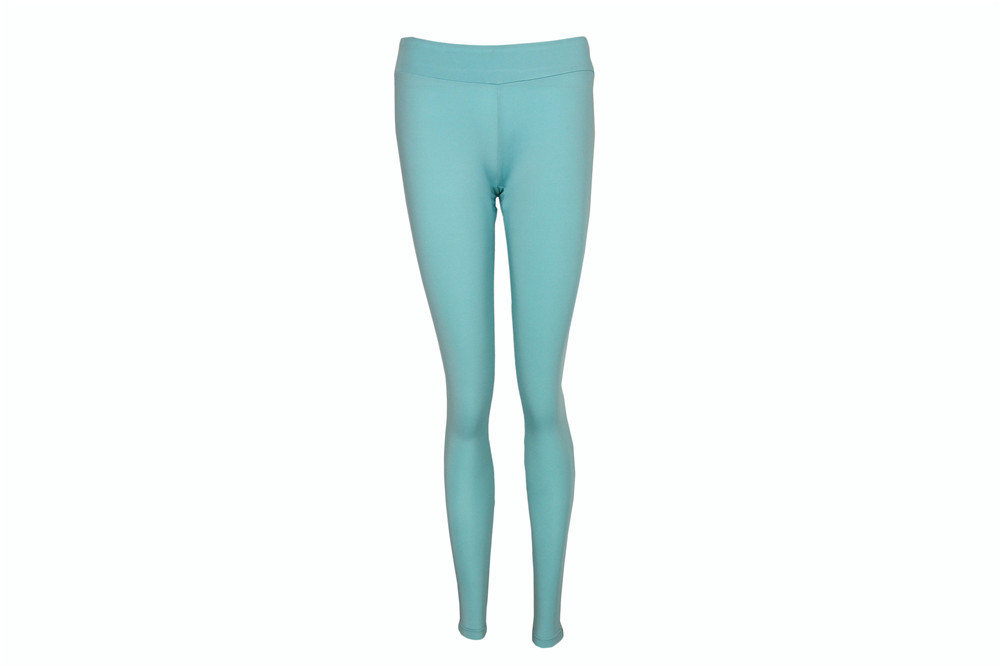 88% polyester 12% spandex Elastic Waist ladies sports trousers 8 Colors