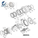 TM40VC Excavator Final Drive Track Motor Parts