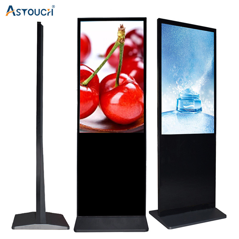 Interactive Floor Standing Digital Signage 65 Inch Indoor For Advertising