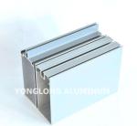 Spray Powder Coated Aluminum Curtain Wall Profile Length Customized