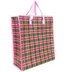fashion new design pp shopping zip bag package large shopper woven material bag