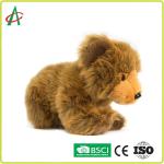No Phthalates Cute Style Realistic Brown Baby Grizzly Bear Stuffed Toy