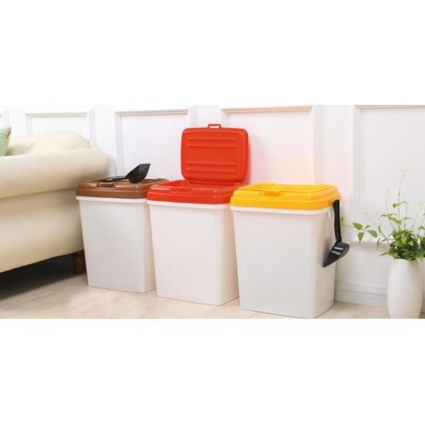 40L 15kgs 17lbs high quality stocked customized pet food storage container bucket dispenser dog food can box for dog cat