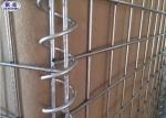 Collapsible Metal Gabion Box Security Barrier 300gsm Sand Color OEM Service