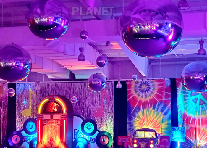 Custom Size Inflatable Decorative Ball Ornaments With D Rings Fire - Proof