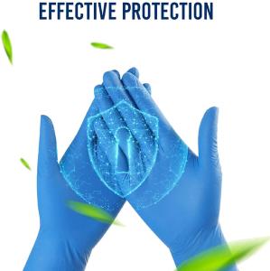 Wholesale Blue Examination Medical Nitrile Gloves Food Grade Puncture Resistant from china suppliers