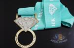 85mm Diamond Custom Race Medals Antique Gold Plating With Glitter Color