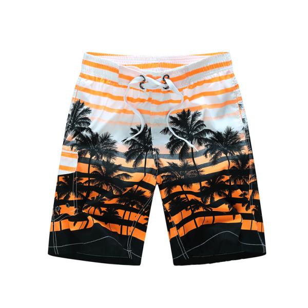 Oem Factory Manufacturer Custom Logo Knitted Beach Surf Shorts Hawaiian Style
