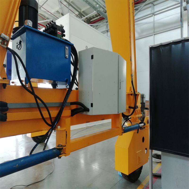 15 Ton Workshop Use Rubber Tyre Mobile Single Girder Gantry Crane