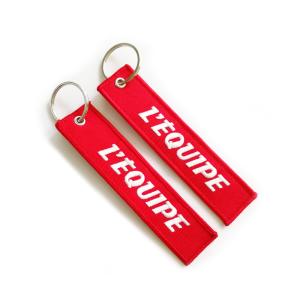 Wholesale Logo Custom Embroidered Keychain Twill Merrowed Border 12 Colors OEM from china suppliers