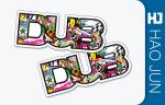 Big Bang Vinyl Personalized Adhesive Stickers / Custom Decal Stickers