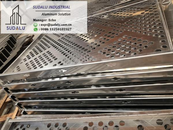 SUDALU Outdoor Aluminum CNC punching Perforated Panel RAL Color Aluminum Facade