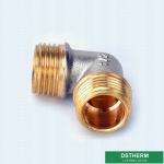 Double Male Threaded Elbow Screw Fittings Compression Brass Fittings Pex