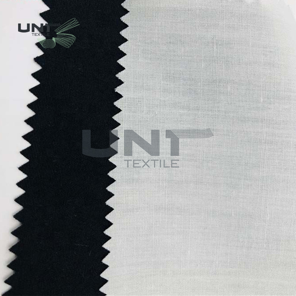 100% Polyester Plain Fusible Woven Interlining For Women Underwear
