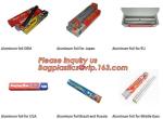 Food grade aluminium foil wrap paper roll for for packing,baking,BBQ,8011