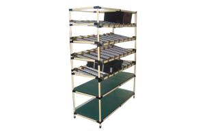 Wholesale Modular Food Storage Steel Pipe Rack With 1.2mm Thickness Pipe , Adjustable from china suppliers