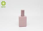 Pink Glass Perfume Bottles , Customizable 30ml Empty Fragrance Oil Bottles