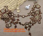 vintage crochet cup mats round motif doilies Crochet Applique headband flowers