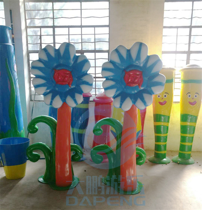 Water Splash Zone Wildflower Sprinkler, Glass Fiber Water Play Games For Fun