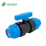 PP Compression Fitting Plastic Union Ball Valve Foot Valve Butterfly Valve Top