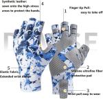 Fishing Gloves With Sun Protection, Uv Protection Silicone Anti-Slip Comfortable
