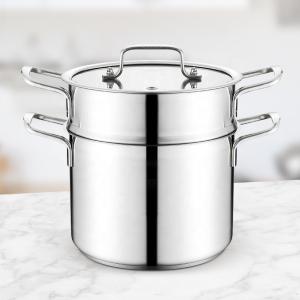 Wholesale Home Cooking Stackable Steamer Pot Stainless Steel 22cm Soup Stock Pot from china suppliers