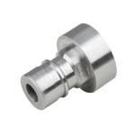 CNC Precision Fabrication Parts Zinc Plated CNC Stainless Steel Lathe Machine