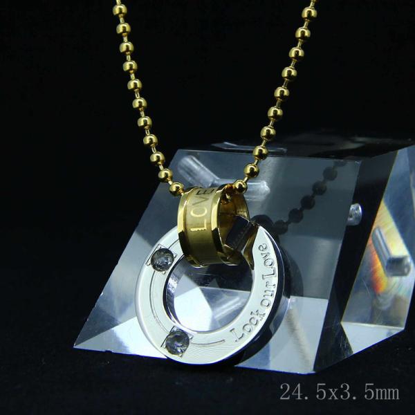 Fashion High Quality Fashion Stainless Steel Round Shapped Necklace Pendant