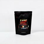 Black Matte Mylar weed Bags Zipper Lock Cookie Smell Proof Stand Up Pouch 3.5g