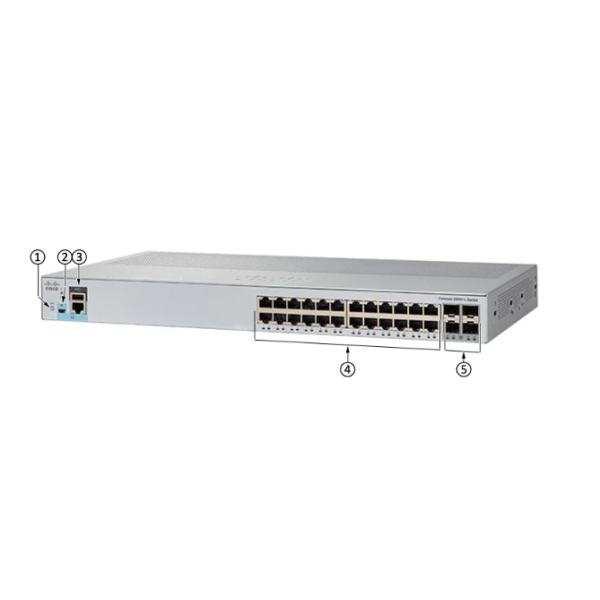 24 Ports Cisco Catalyst 2960 L Series Switches Managed Network Switch WS-C2960L-24TQ-LL