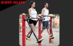 Three People Walking Machines , Commercial Gym Equipment For Amusement Park