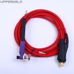 Cutting Industry Red and Black WT125F TIG Welding Torches with Glass Cup
