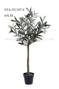 Small Artificial Olive Tree Bonsai 65CM Plastic Potted Fake Olive Tree