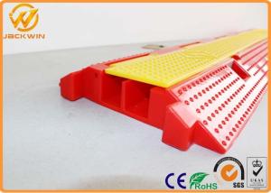 Wholesale 2 Channel Floor Plastic Cable Protector Ramp Size 1000*245*45 mm 2.5 kgs from china suppliers