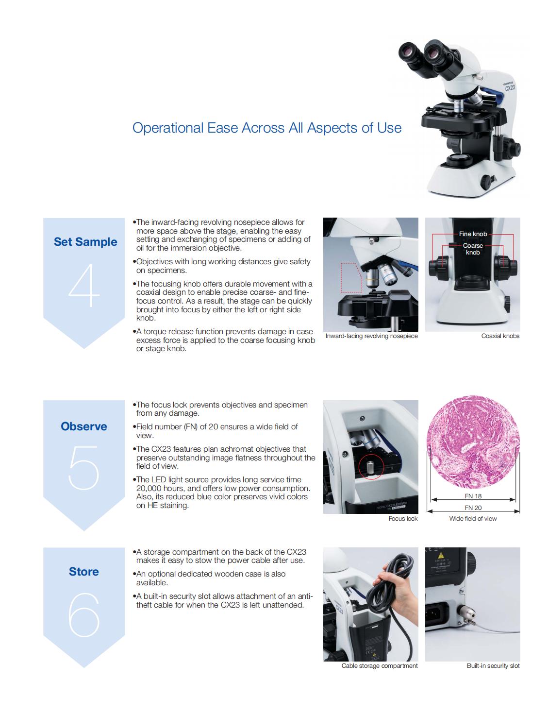 high quality factory price for the Medical Digital CX23 Biological Microscope for laboratory