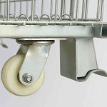Silver Lockable Folding 50*50mm 1500KG Collapsible Metal Cage