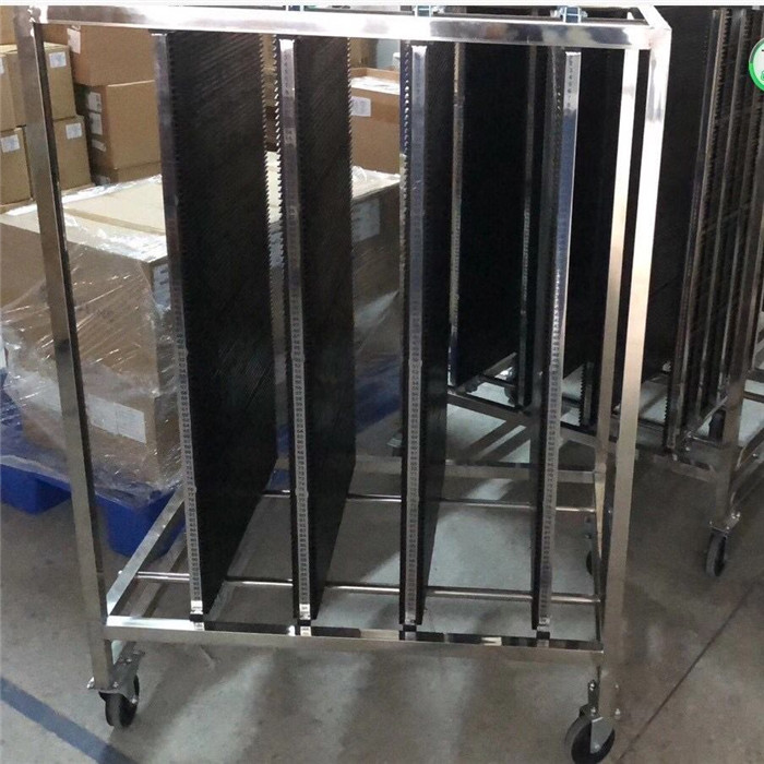 Stainless Steel Hanging Basket ESD PCB Trolley Roll Container