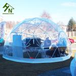 Semi Permanent Clear Pvc Roof Geodesic Dome Tent For Outdoor Exhibition Events