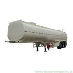 Aluminum Tri Axle Tank Semi Trailer For Diesel Oil , Gasoline , Kerosene