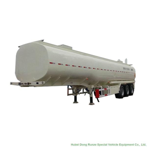 Aluminum Tri Axle Tank Semi Trailer For Diesel Oil , Gasoline , Kerosene