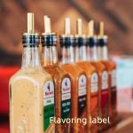 Customized Self Adhesive Label Stickers for Beverages Condiment Bottle Labels