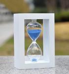 Big Sand Timer Hourglass Wooden Stool Pine Material For Souvenir And Festival