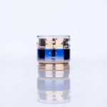 50ml Glass Cream Jar Deep Blue And Shimmering Gold Gradients For Face Care