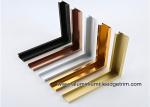 Metal Type Aluminium Wall Picture Frame Mouldings With Brushed Sides