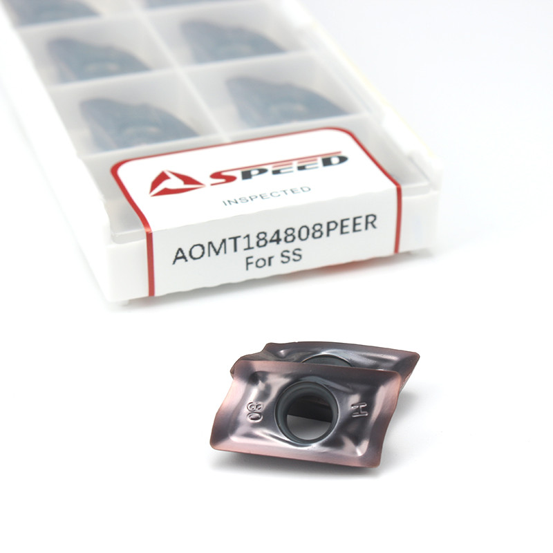 Aomt123608 Peer Aomt184808 High Precision Carbide Milling Tools Milling Cutter Inserts