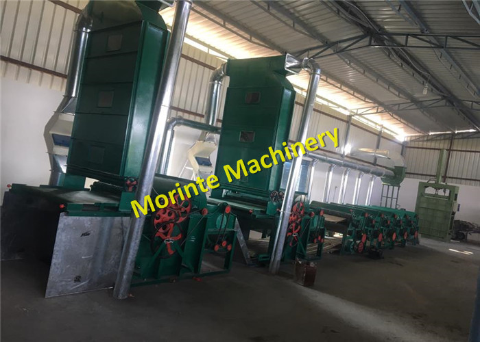 2 + 5 rollers opening machine and recycling machine banian waste recycling machine
