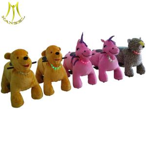 Wholesale Hansel amusement park games children ride on electric furry animal from china suppliers