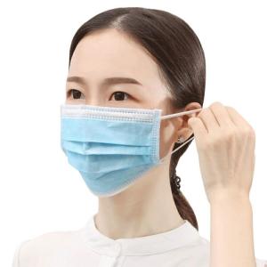 Wholesale Healthy Blue Disposable Mask , Disposable Face Mask High Elastic Earband Anti Virus from china suppliers