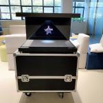 270 Degree 22'' Pyramid 3D Holographic Display Showcase For Museum Exhibition
